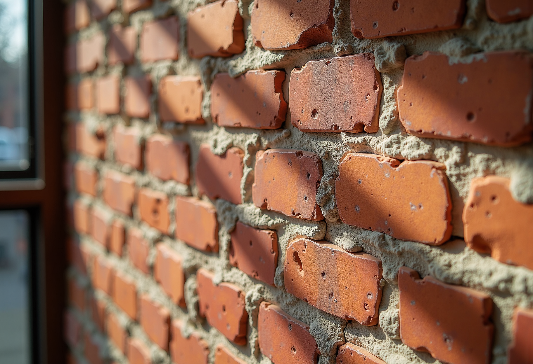 Repointed brickwork