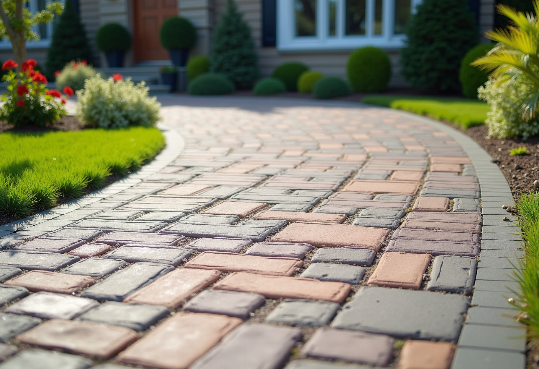 Paver driveway apron